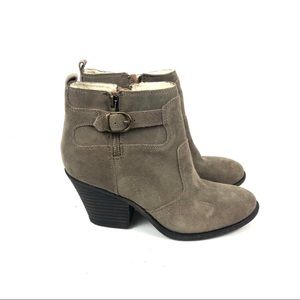 Lucky Brand suede booties 7.5